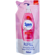 Detergent lichid, rezervă, pentru vase Sano Spark migdale, 700 ml